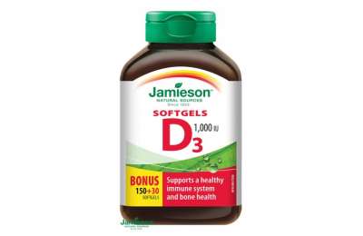 JAMIESON Vitamín D3 1000 IU 180 cps.